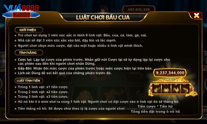 Hướng dẫn chơi Bầu cua Vua88 chi tiết, dễ hiểu Hướng dẫn chơi Bầu cua Vua88 chi tiết, dễ hiểu
